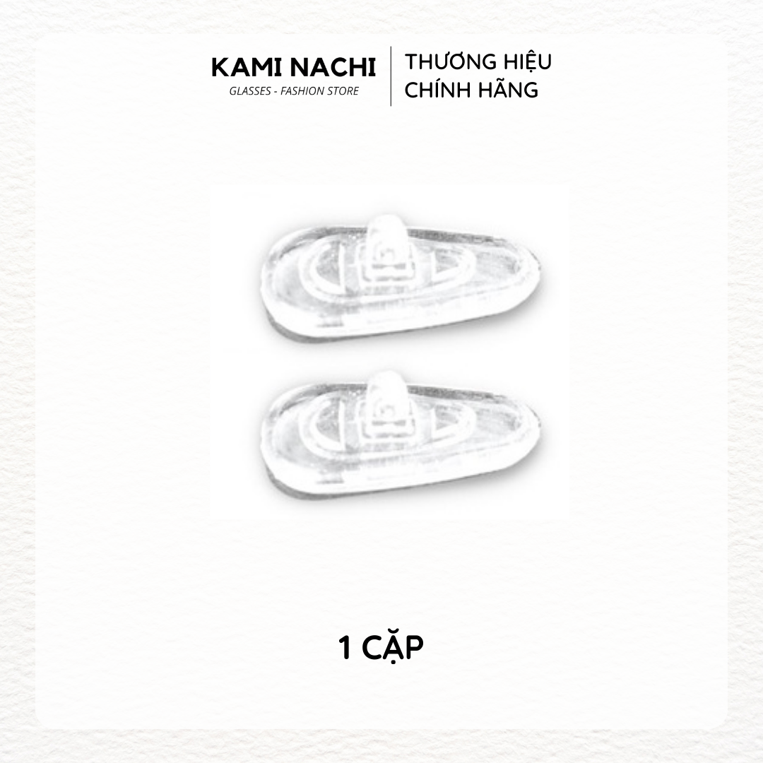 Bộ 2 miếng đệm mũi trong suốt bằng silicon cho kính kim loại KAMI NACHI