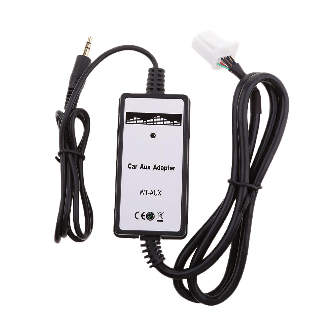 Car Charger MP3 Player Radio Interface AUX in 6+6Pin Adapter For
