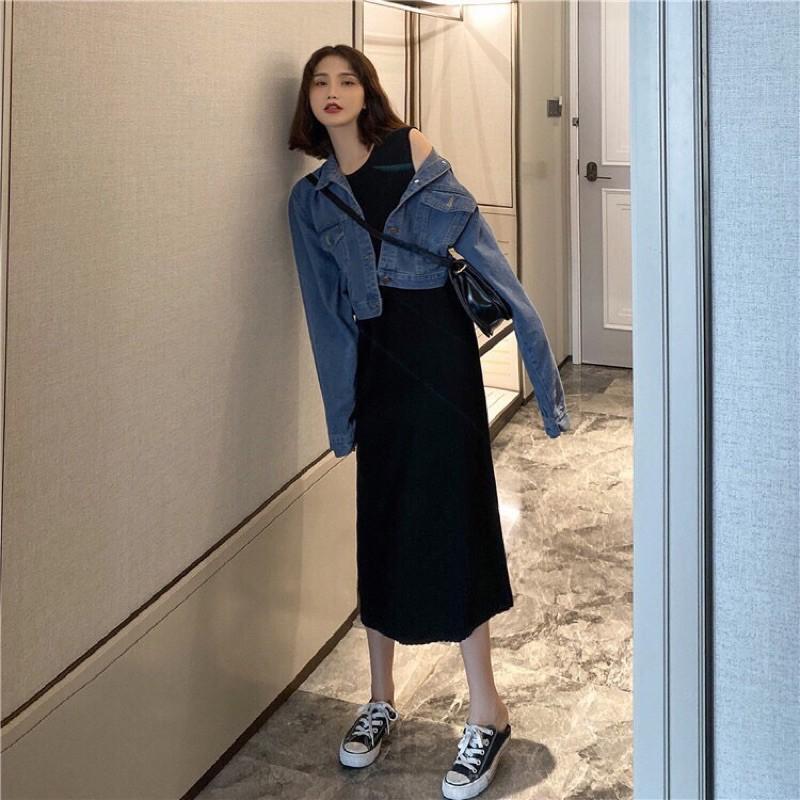 Đầm thun cotton sát nách xịn xò