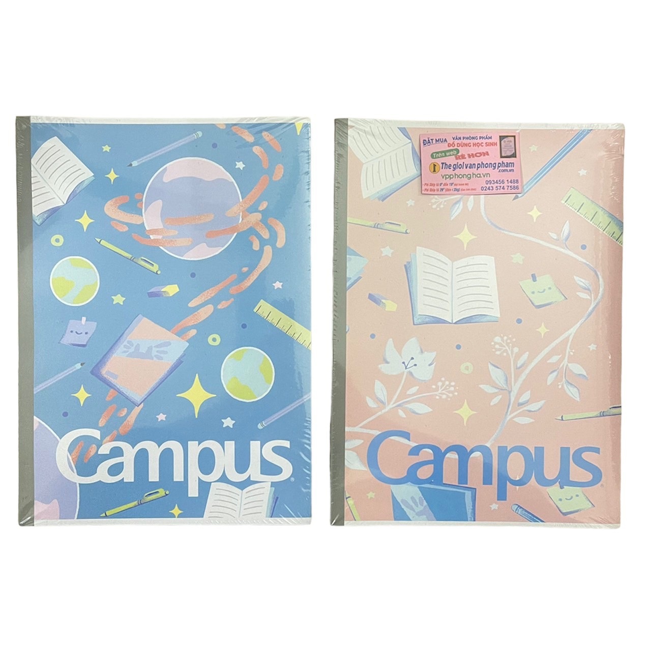 [MẪU MỚI 2023] Vở Campus ENJOY THE MOMENT 200 trang dòng kẻ ngang - Mua 5 quyển tặng bút nhớ dòng