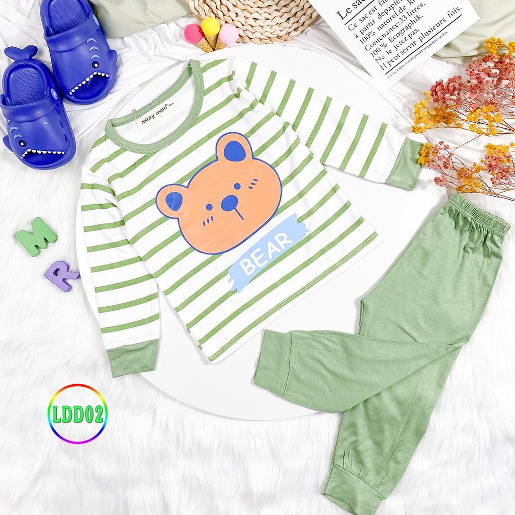 Bộ Dài Tay Cho Bé LDD02 Đồ Bộ Thun Lạnh Cao Cấp Mềm Mịn Thoáng Mát Dễ Chịu, Thoải Mái Cho Bé