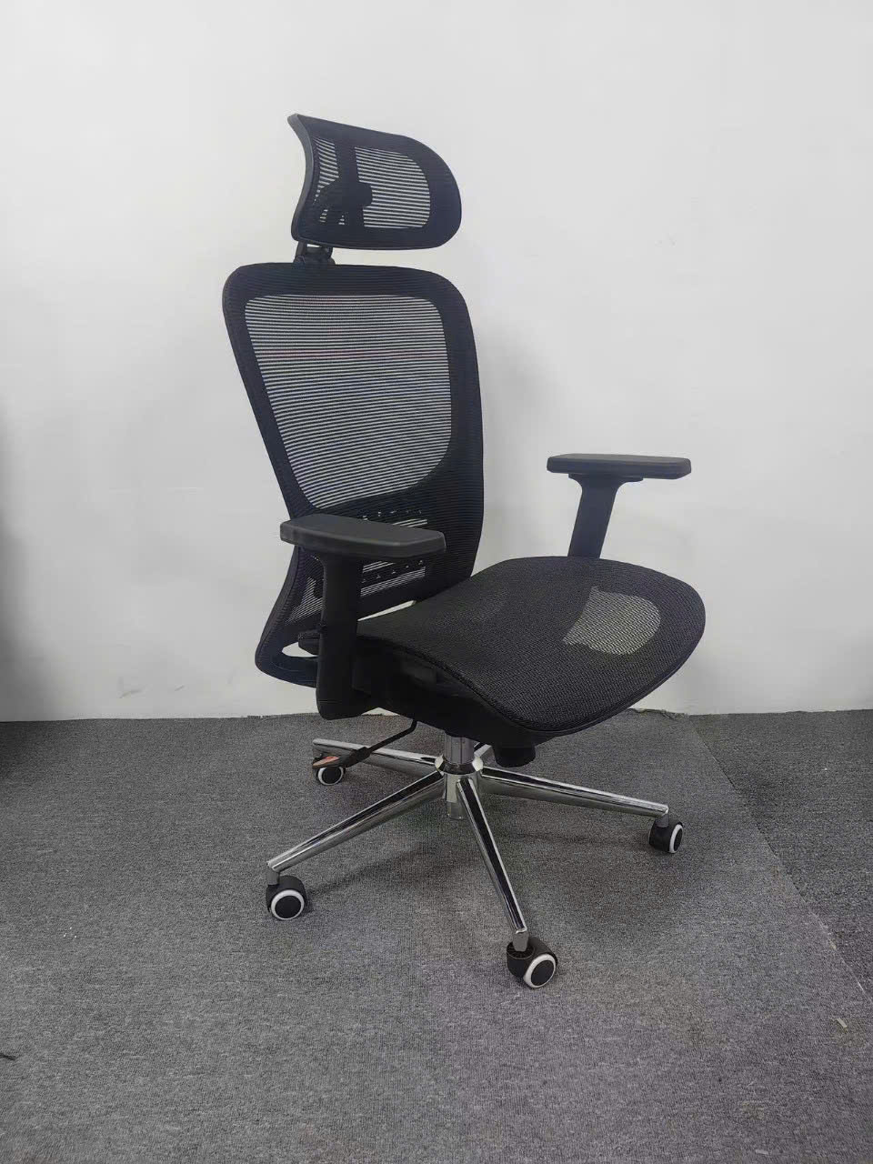 Ghế nhập khẩu, ghế văn phòng công thái học Ergonomic, xoay 360, full lưới chỗ ngồi, ngả lưng 155 độ