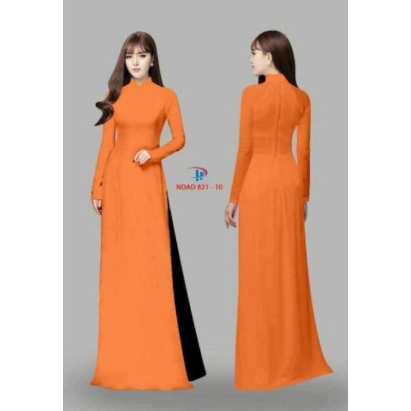 Áo dài may sẵn truyền thống lụa trơn nhiều màu