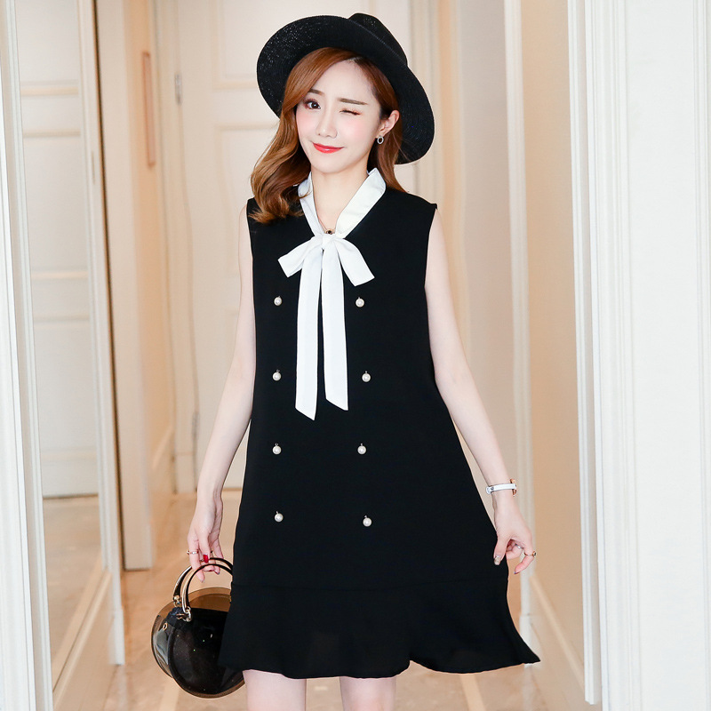 Đầm Bầu - Suông Thắt Nơ Đính Hạt Xinh Xắn