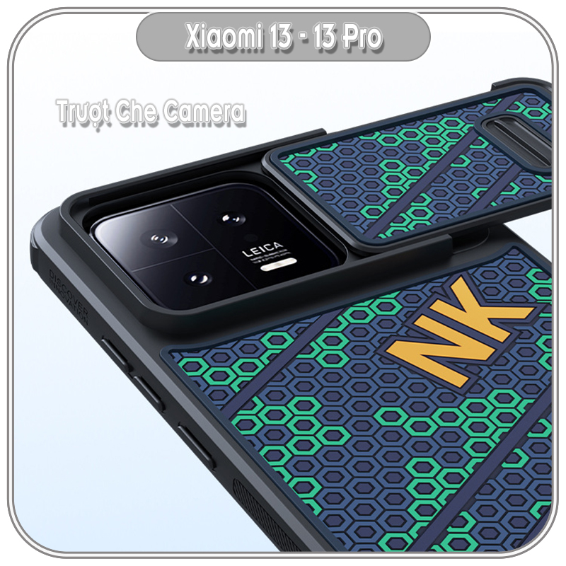 Ốp lưng cho Xiaomi 13 - 13 Pro Nillkin Striker chống sốc trượt camera - Hàng Nhập Khẩu