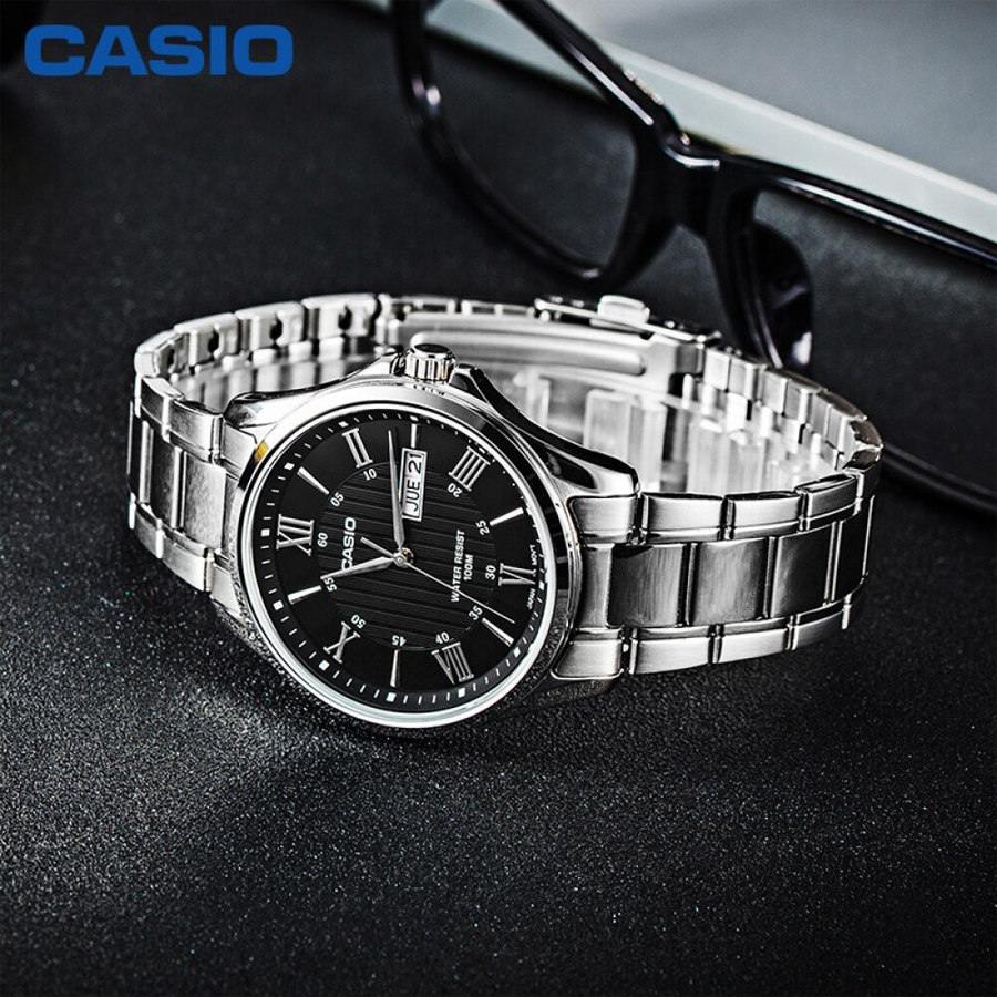 Đồng hồ nam dây kim loại Casio Standard chính hãng MTP-1384D-1AVDF (41mm)