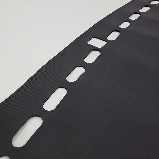 Thảm taplo ô tô Accent 2018 - 2019 loại da vân cacbon chống nắng, chống nứt vỡ taplo, thảm taplo Hyundai Accent