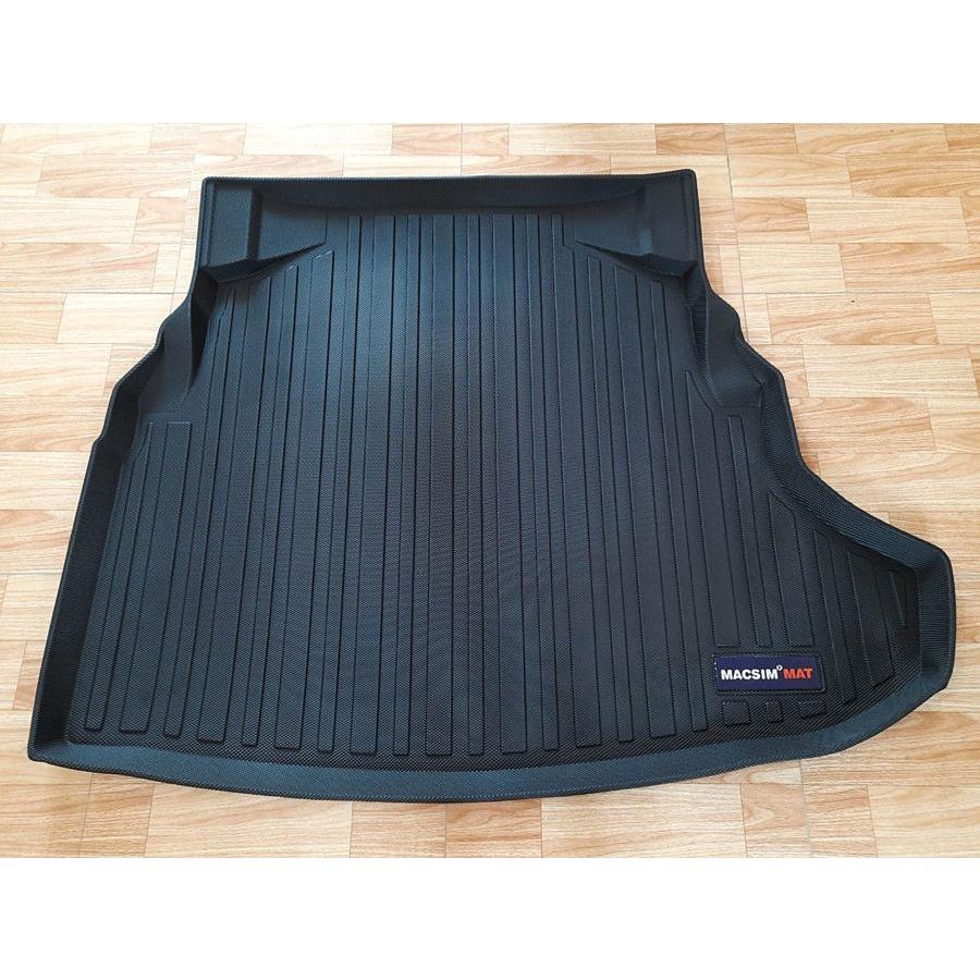 Thảm lót cốp xe ô tô Mercedes C-ClassC200/C300=15,C180L/C200=16nhãn hiệu Macsim TPV màu đen