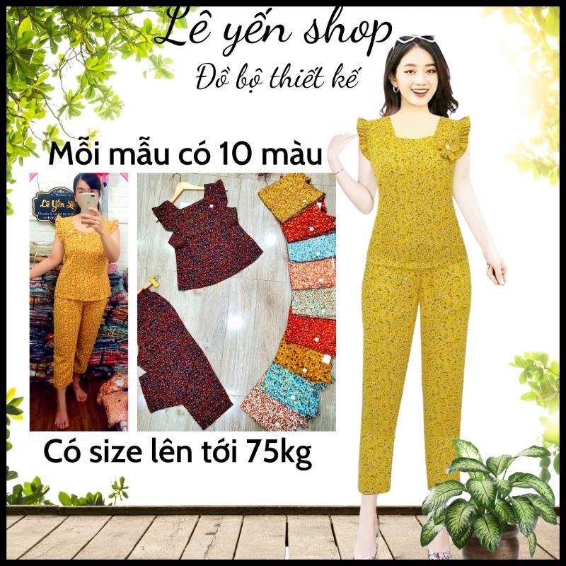 Đồ bộ mặc nhà đẹp chất vải siêu mát không nhăn, set bộ mặc ngủ nữ