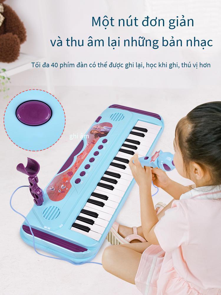 Phong cách mới nhất dành cho trẻ em đàn piano đồ chơi đàn organ điện tử bé gái mới bắt đầu đa chức năng có thể chơi micro quà tặng sinh nhật cho bé