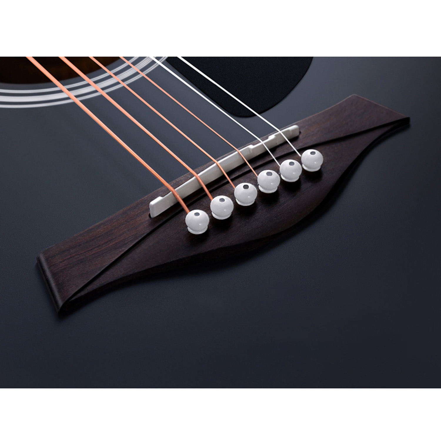 Đàn Guitar Acoustic Rosen G11 Màu Đen Dáng D (Size 41) Phân Phối Chính Hãng - Kèm móng gảy DreamMaker