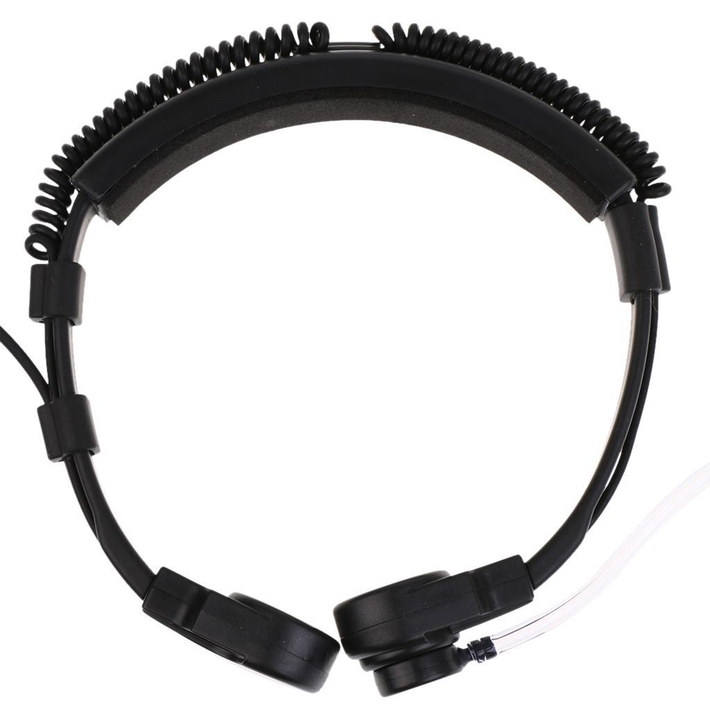 2x 2 in 1 Headphones 3.5mm Connectors Universal Compatibility Black