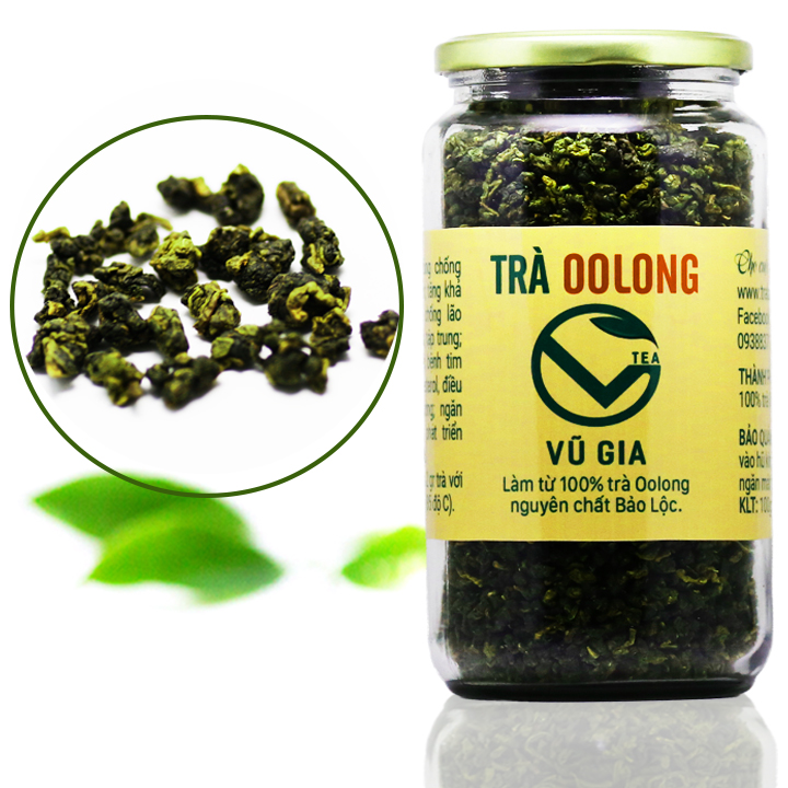 Trà Oolong Nguyên Chất Bảo Lộc Vũ Gia (400gr/hũ) - Nguyên liệu nấu trà sữa trân châu thơm ngon tại nhà, giảm cân an toàn