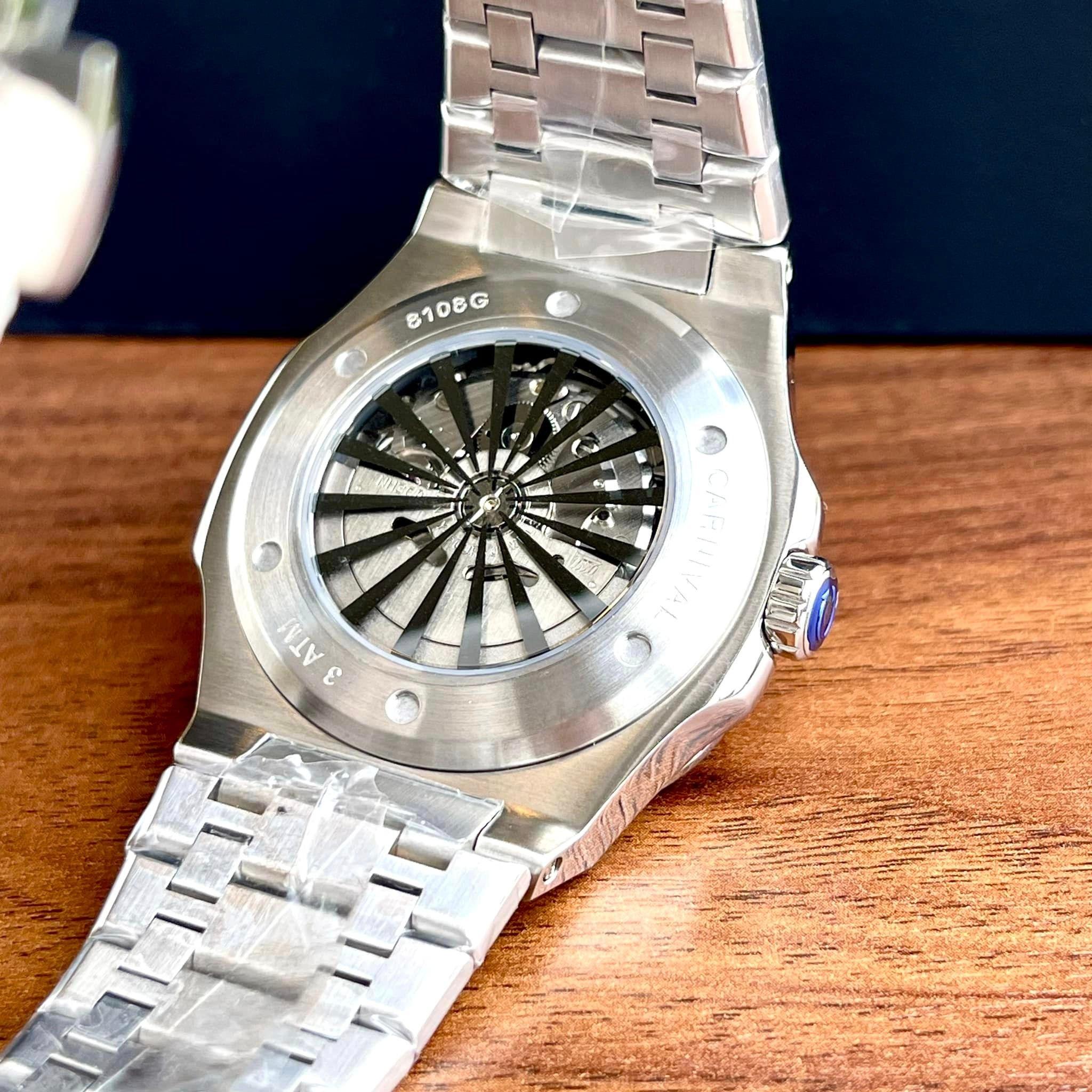 Đồng Hồ Nam Dây Thép Carnival Nautilus 8108G-VT-KL Automatic - Kính Sapphire - Size 41mm - 3 Màu - 8108G-VT-KL-D - 8108G-VT-KL-TX - 8108G-VT-KL-X