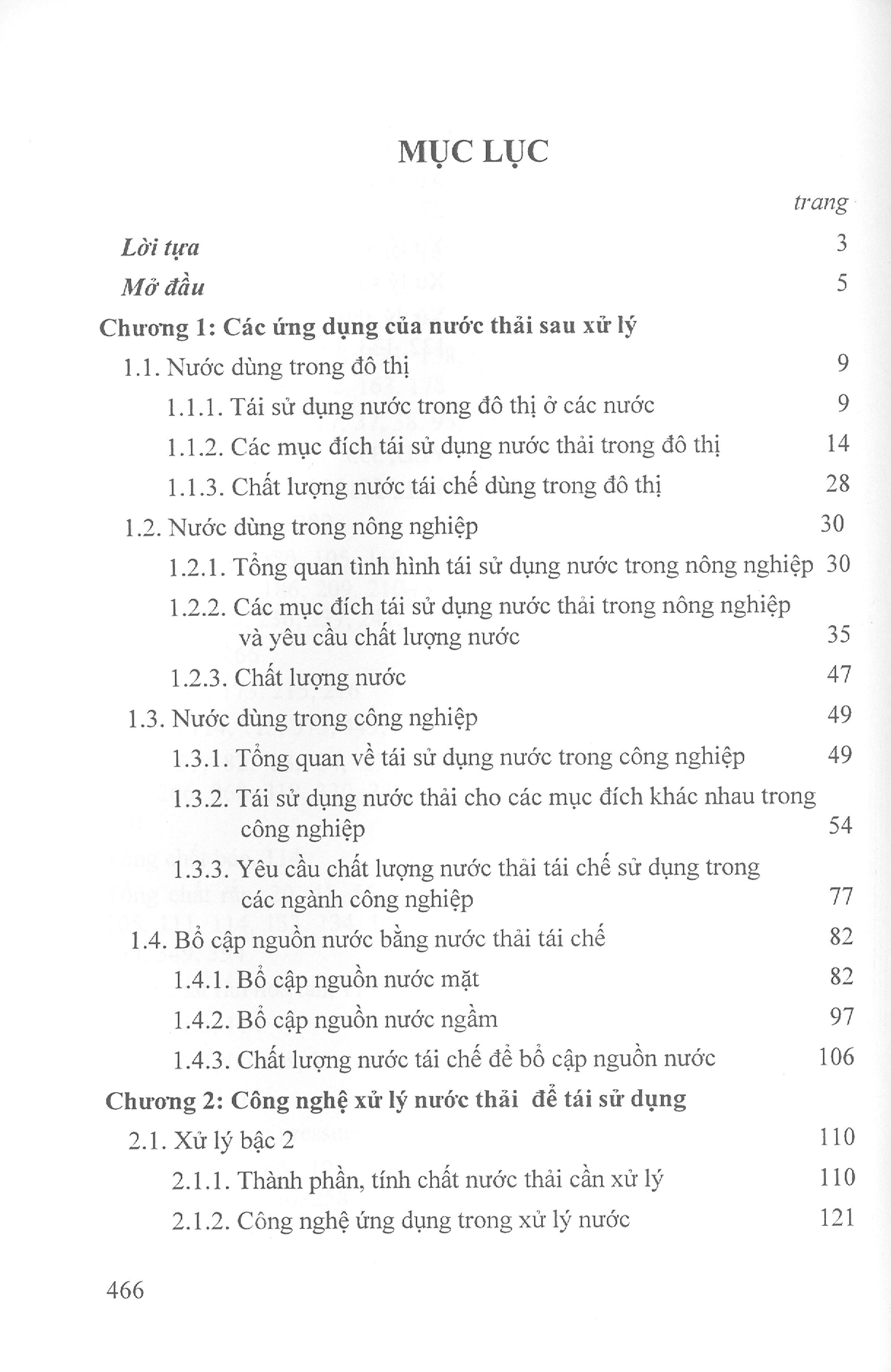 Xử Lý, Tái Sử Dụng Nước Thải