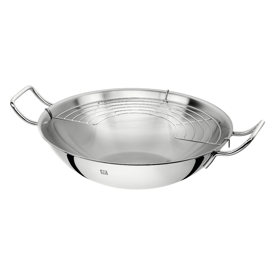 Zwilling Plus – Chảo Wok Có Nắp Zwilling J.A.Henckels – 32cm (Bếp Từ)