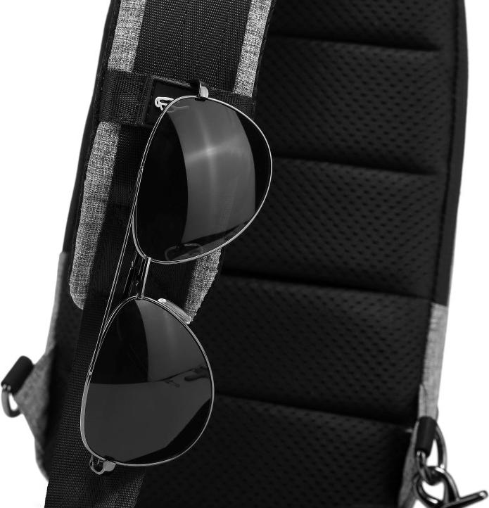 Túi đeo chéo Reeyee RY2006 Black/Grey