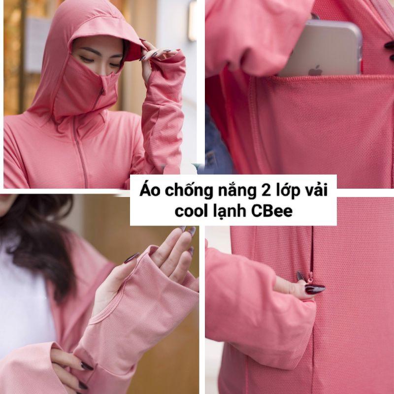 Áo chống nắng nữ 2 lớp vải cool siêu mát CBee cao cấp