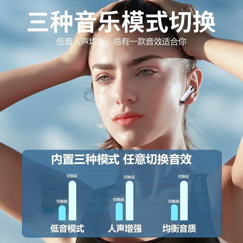 Tai nghe bluetooth true wireless được ưa chuộng nhất với chất lượng âm thanh cao và thời lượng pin dài dành cho điện thoại di động phù hợp cho nam và nữ, bán trong tai chống ồn