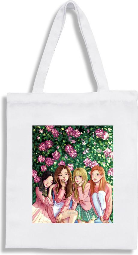 Túi tote BlackPink in hình fanart nhóm BLACKPINK