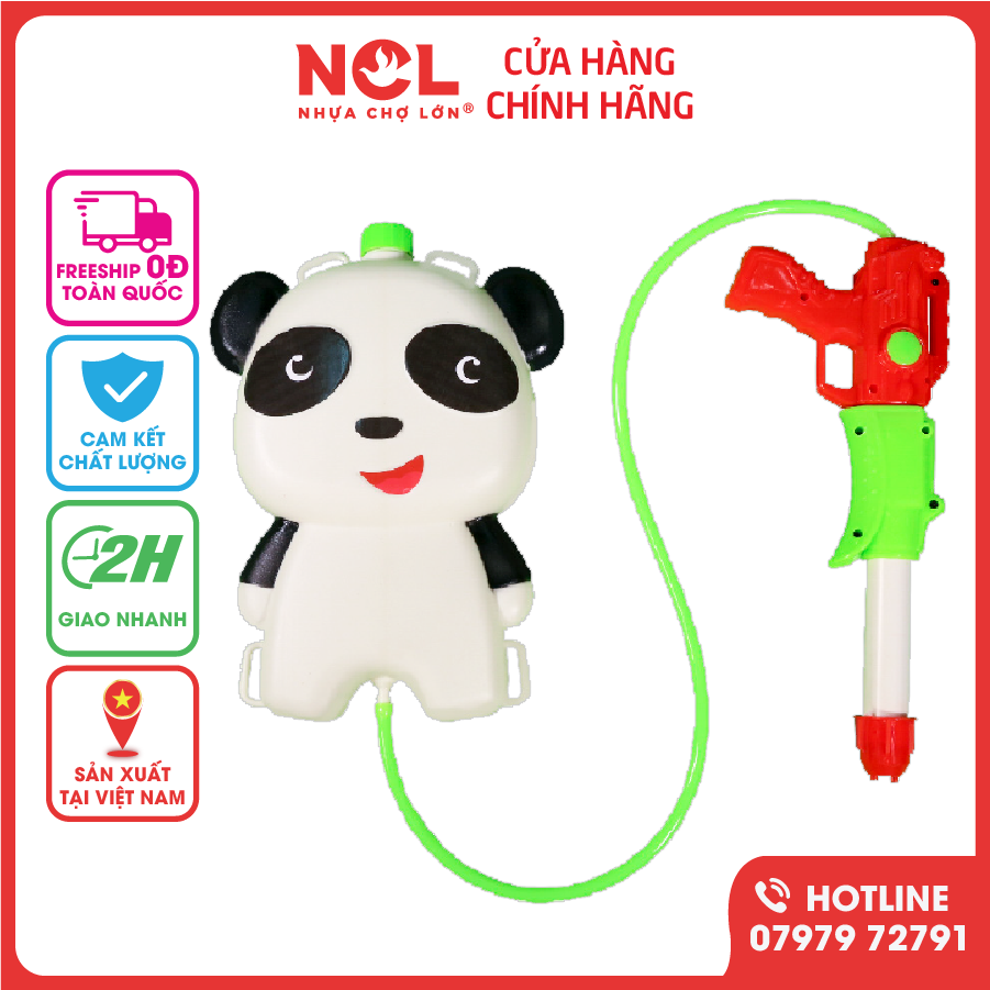 Đồ Chơi Phun Nước Nhựa Chợ Lớn hình Gấu Trúc - M1778-BB89