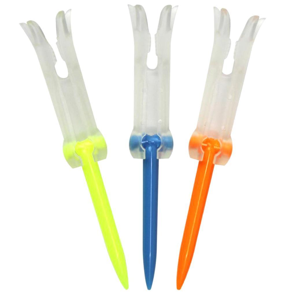 3-5pack Foldable Golf Tees Unbreakable Soft PP Rubber Golf Nails with Six Claws