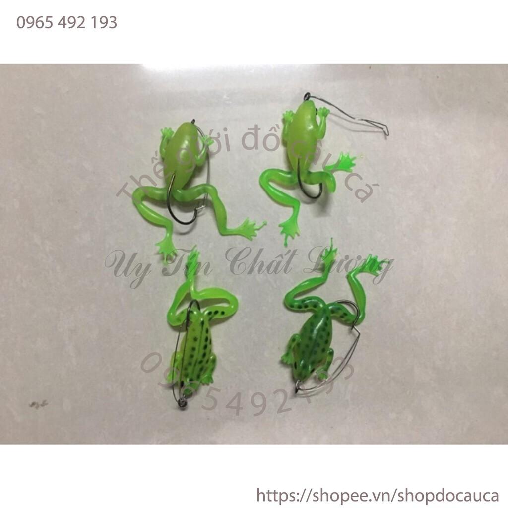 Mồi Câu Cá Lóc Giả Nhái Nhựa Mềm