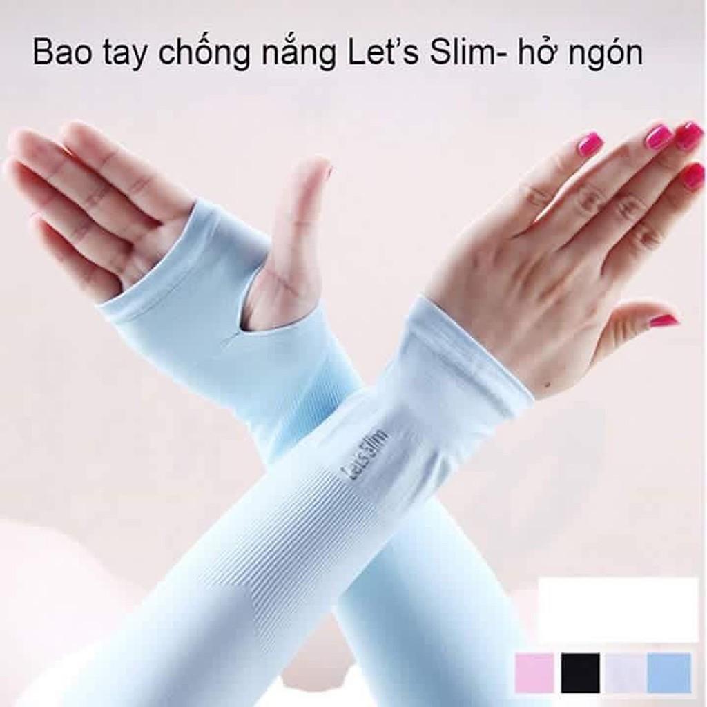 Set 2 đôi bao tay ống chống nắng giữ ấm xỏ ngón - Da
