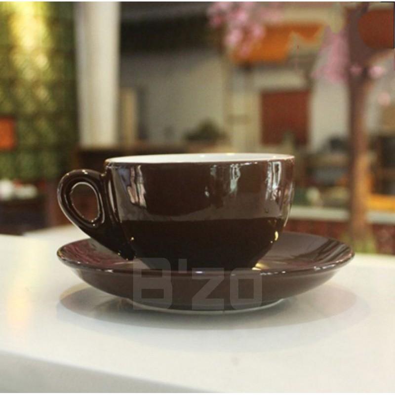 Bộ cốc capu 220ml kèm đĩa kê sứ, cốc uống nước, cốc capuchino, cốc uống cà phê, cốc sứ Bát tràng. Được chọn màu