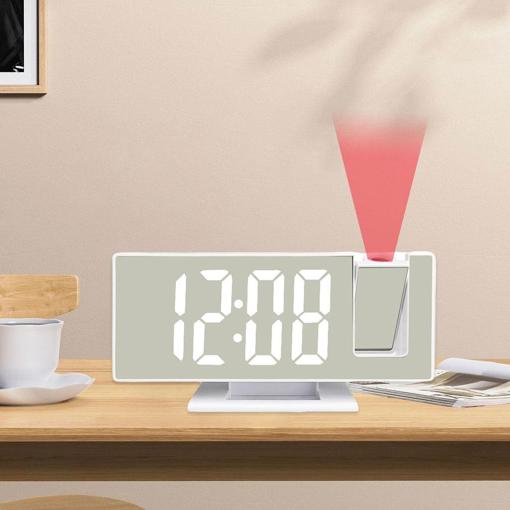 LED Digital Clock USB Recharge Large Display LCD