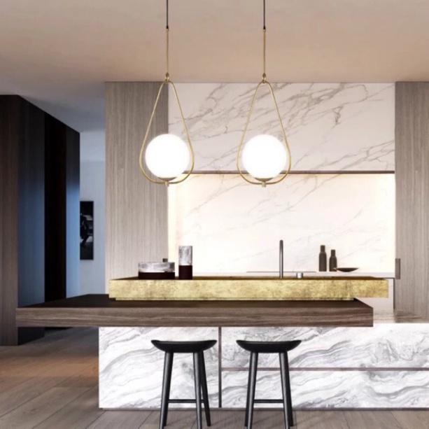 Đèn thả tô điểm hình cầu,decor nhà phong thái hiện đại DT