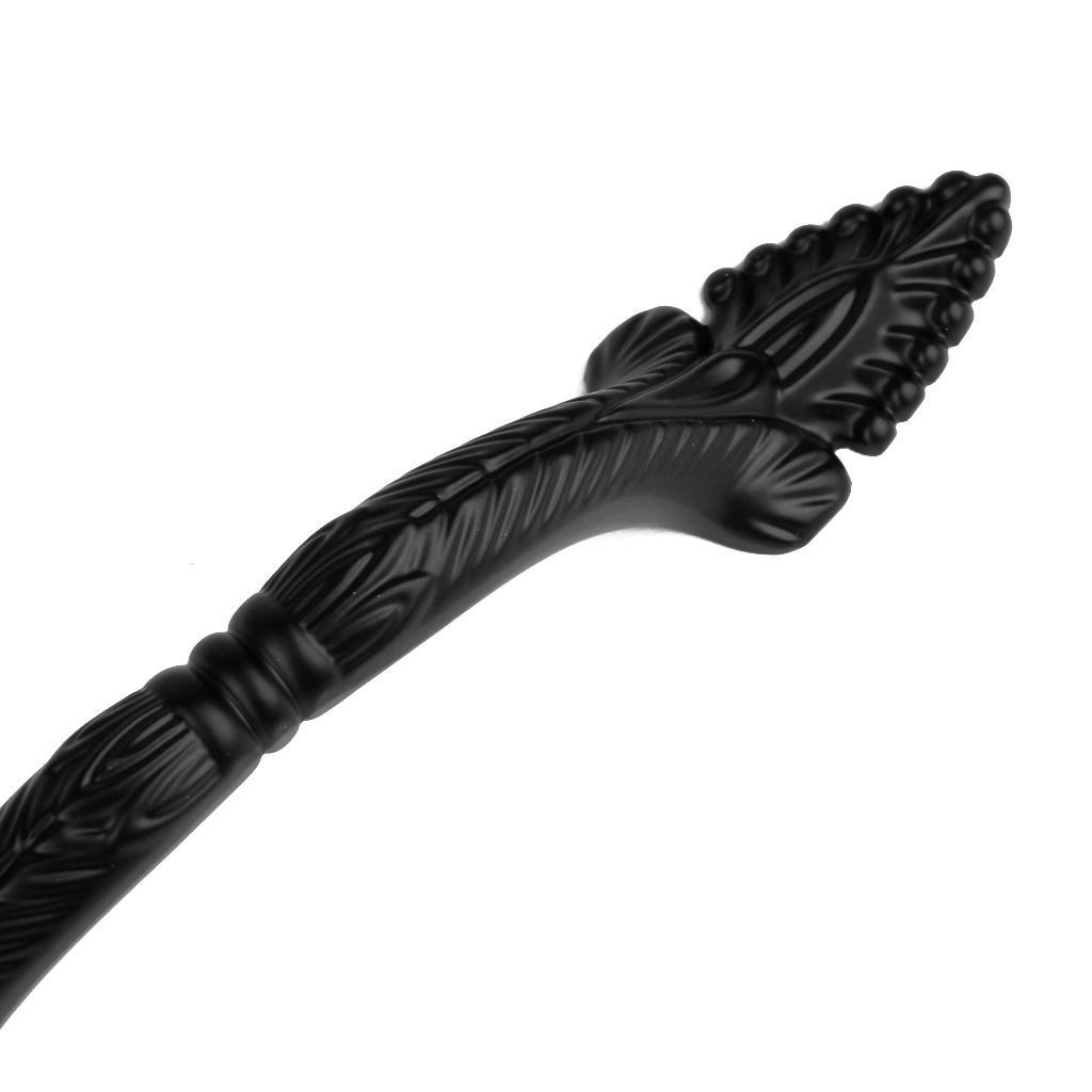 15.8 x 2.5cm Cabinet Door Drawer Bin Handle Pull Knob Hardware Black