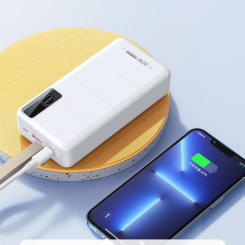 Pin dự phòng sạc nhanh Remax RPP-506 Noah Series 30000mAh an toàn đi máy bay - hỗ trợ QC 22.5W và PD 20W - Hàng Chính Hãng
