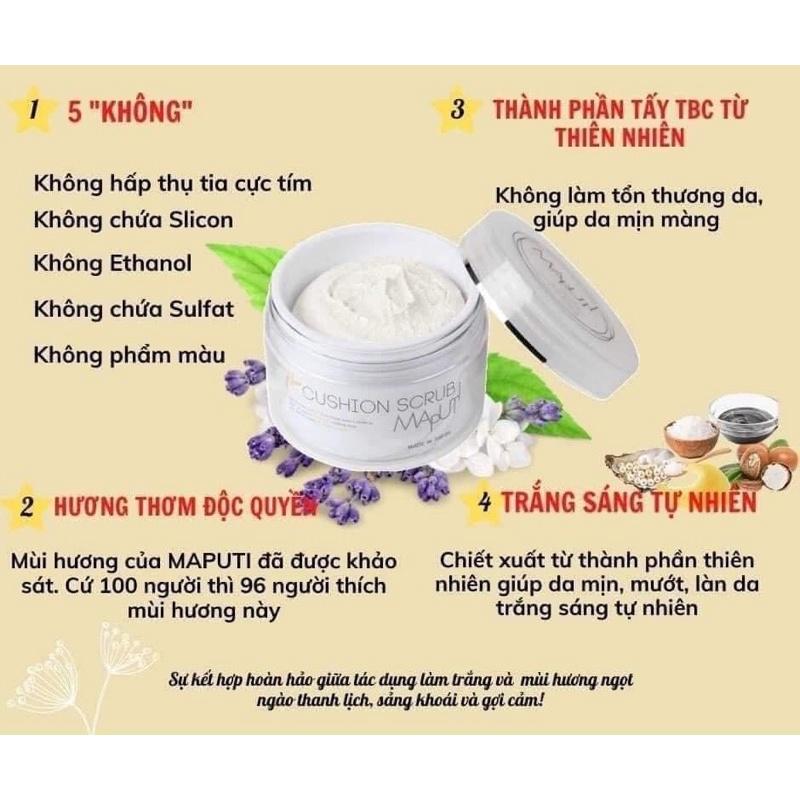 Kem ủ trắng và tẩy tế bào chết Maputi 150g