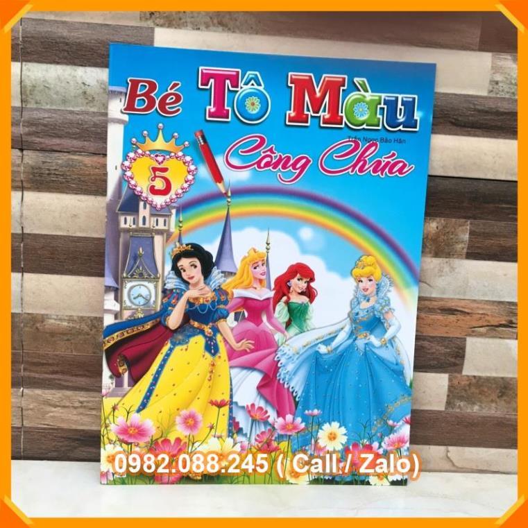 BÉ TẬP TÔ MÀU CÔNG CHÚA