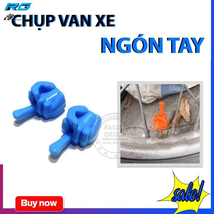 Cặp Chụp Van Vòi Cho Xe Máy Kiểu Ngón Tay Nhiều Màu
