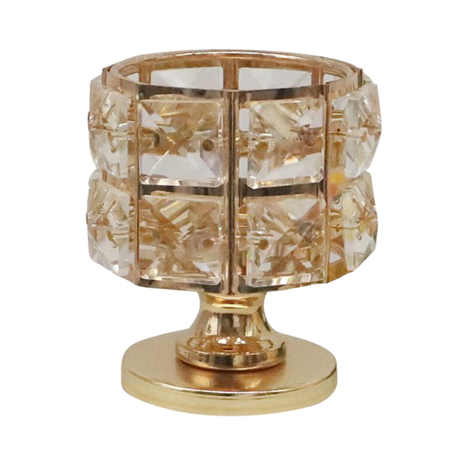 3x Crystal Tealight Candle Holder Wedding Table Centerpiece