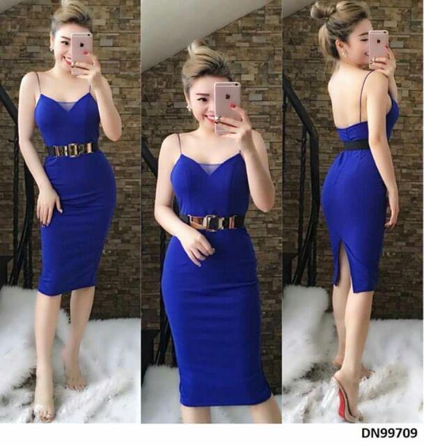 Đầm body 2 dây kute