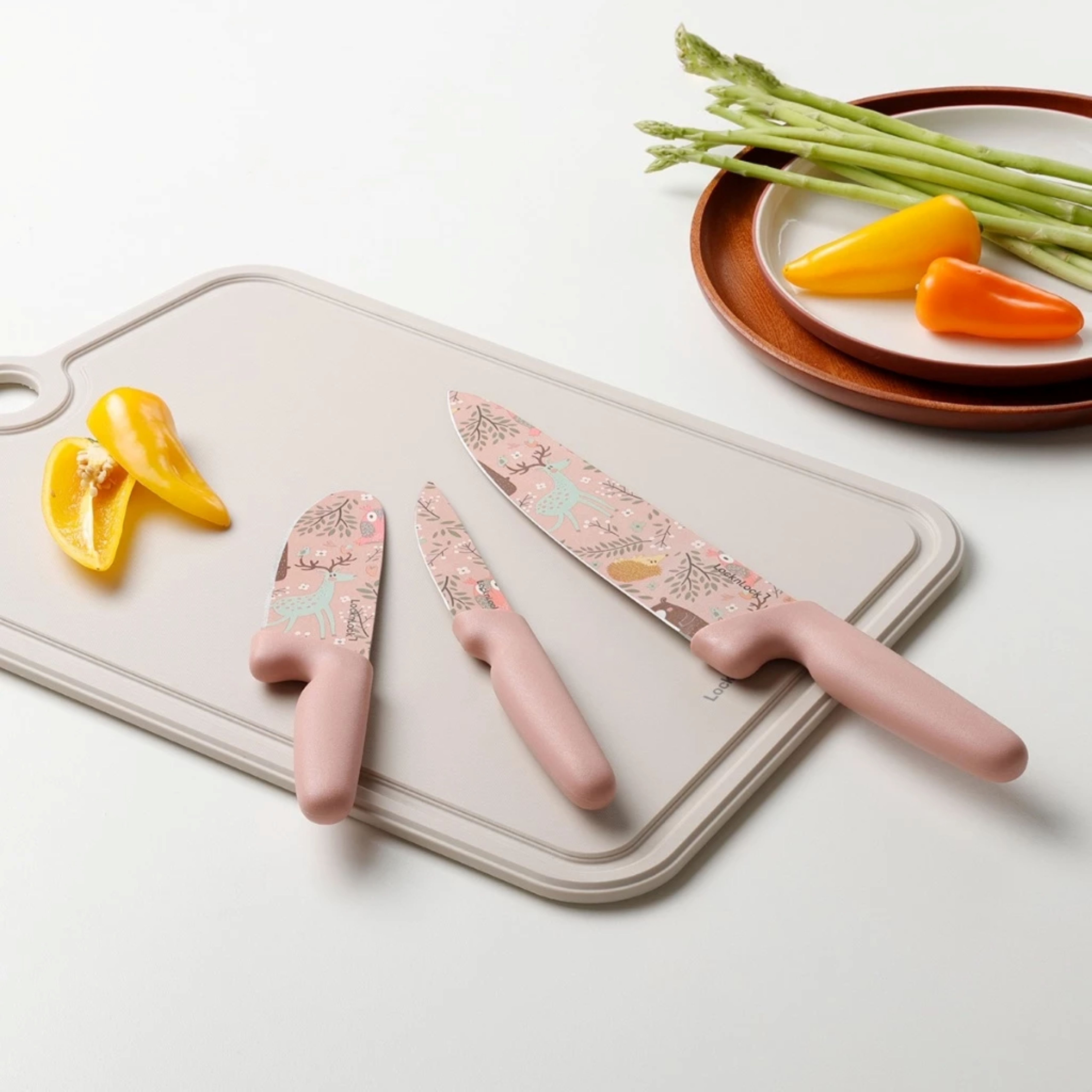 Bộ Dao Nhà Bếp 3 Món LocknLock CKK308S3 Gallery Knife Set