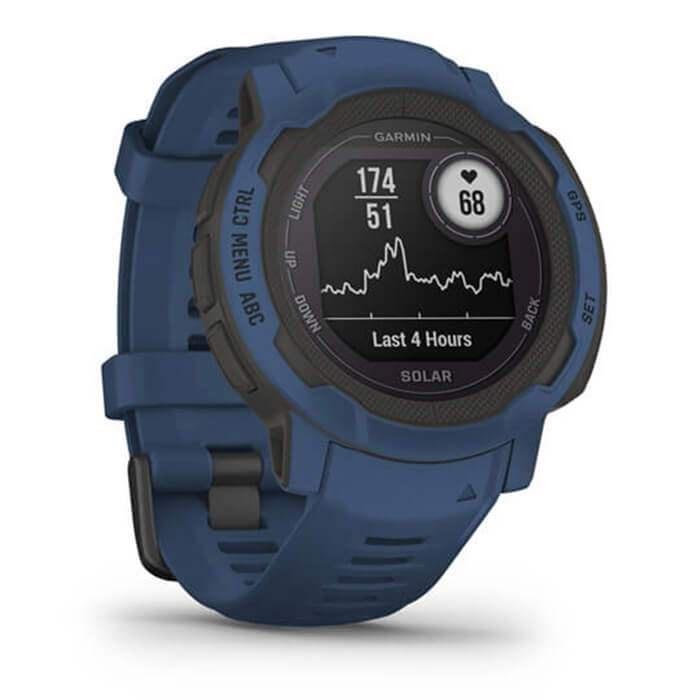 Đồng Hồ Thông Minh Garmin Instinct 2 Solar - Tidal Blue (Màu Xanh Dương) - Hàng Chính Hãng