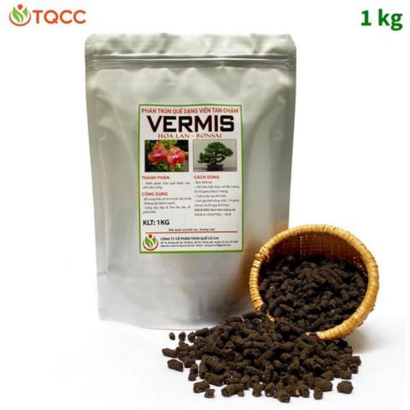 Phân trùn quế tan chậm Vermis gói 1kg
