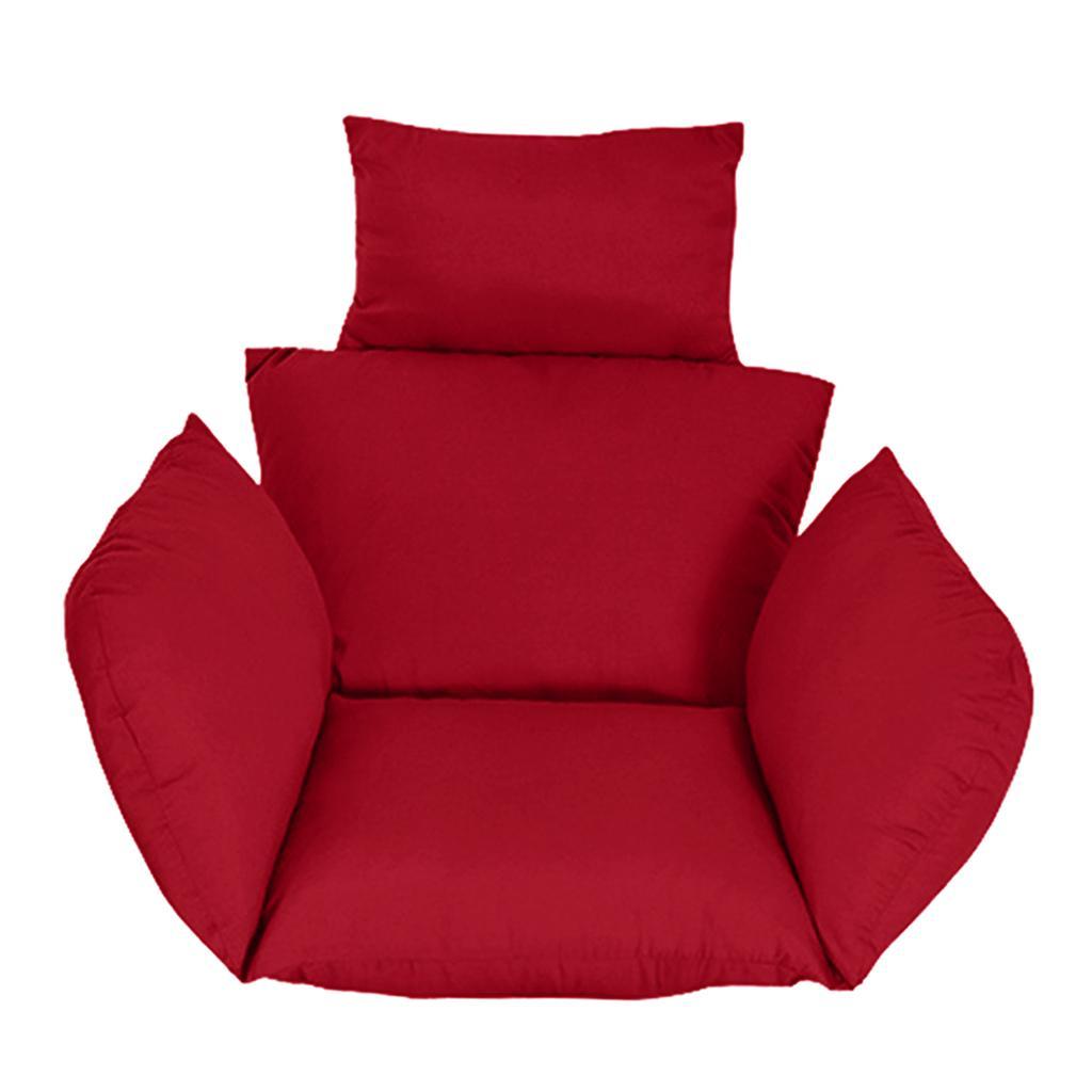 Swing Hanging Egg Chair Cushions Outdoor Garden Patio Hammock Porch Red