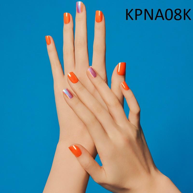 Bộ 30 Móng Tay Gel Tự Dán Press &amp; Go Kiss New York Nail Box - Warm Orange (KPNA08K)