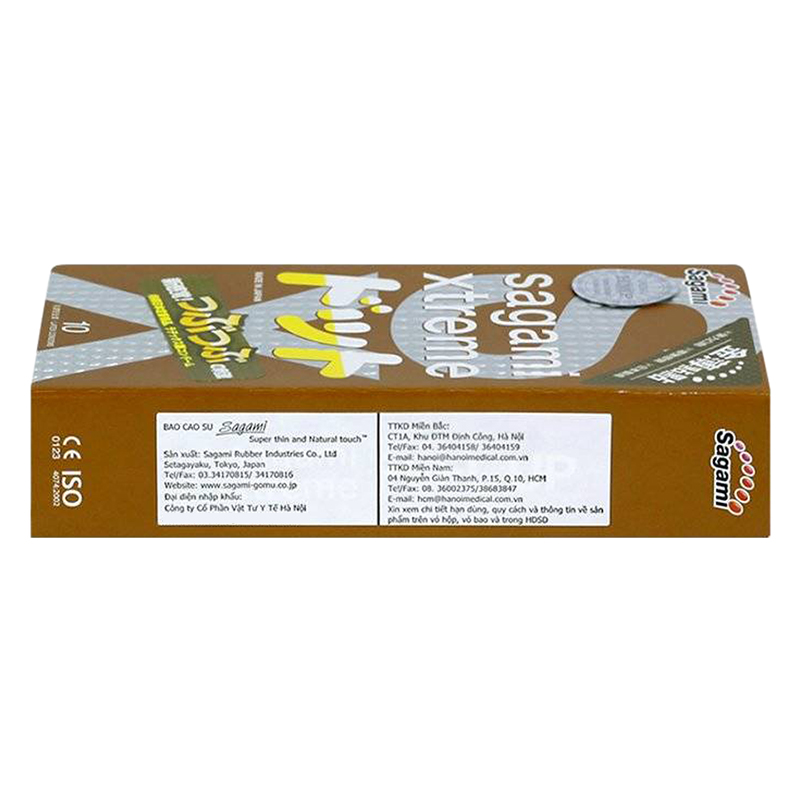 Bộ Bao Cao Su Có Gân Và Gai Siêu Mỏng Sagami Extreme White (10 Bao) Và Bao Cao Su Siêu Mỏng Co Dãn Sagami Xtreme Feel Up (10 Bao)