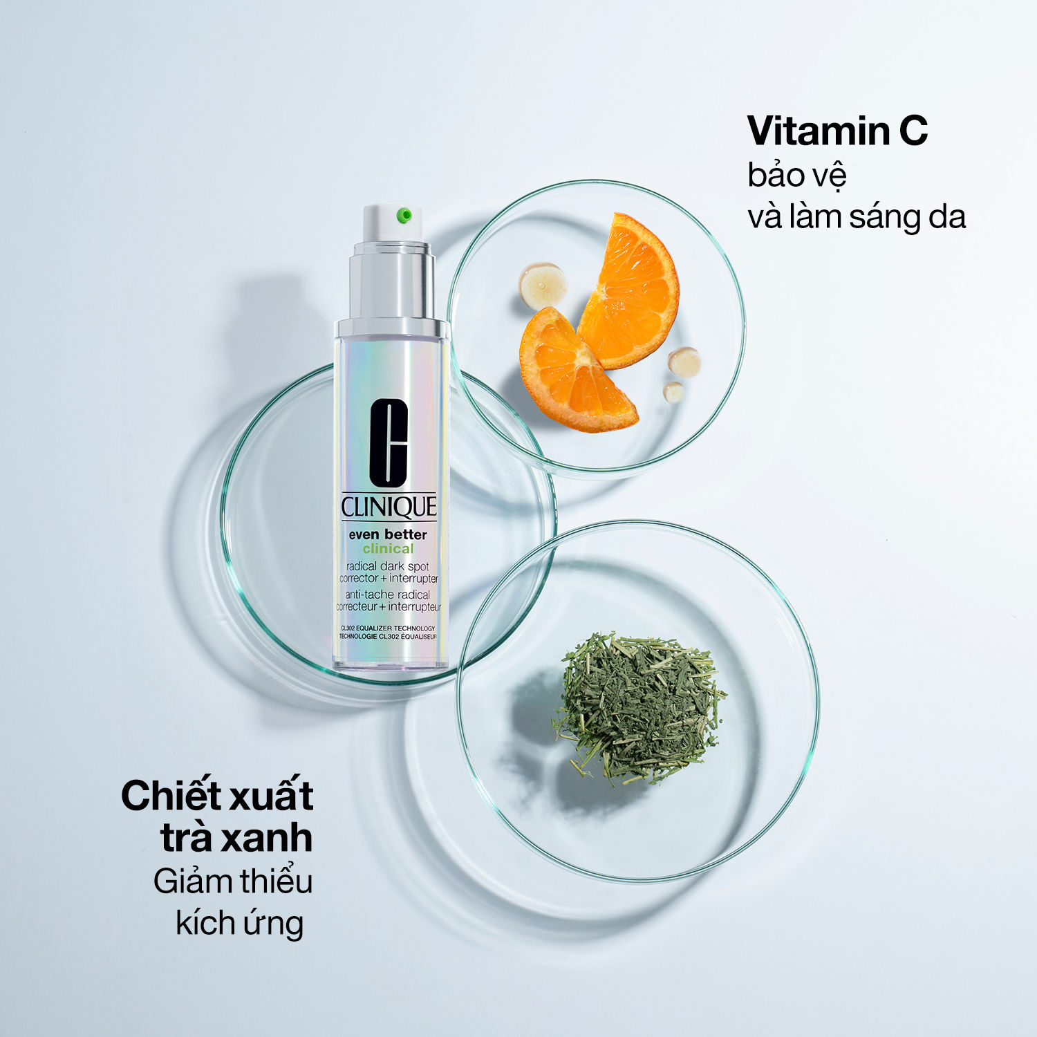 Serum hỗ trợ giảm thâm sạm làm sáng da và ngăn chặn hình thành hắc sắc tố Clinique Even Better Clinical Dark Spot Corrector + Interrupter 50ml