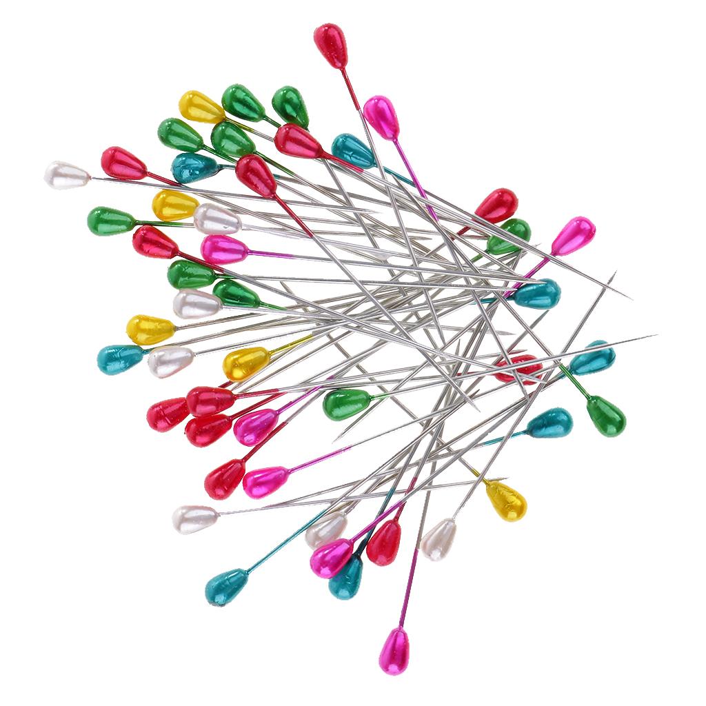 Bộ 100 Chiếc Hijab Kẹp Pin Lapel Pin Nhiều Màu Nhựa Thổ Cẩm DIY Nghệ Nhân Khăn