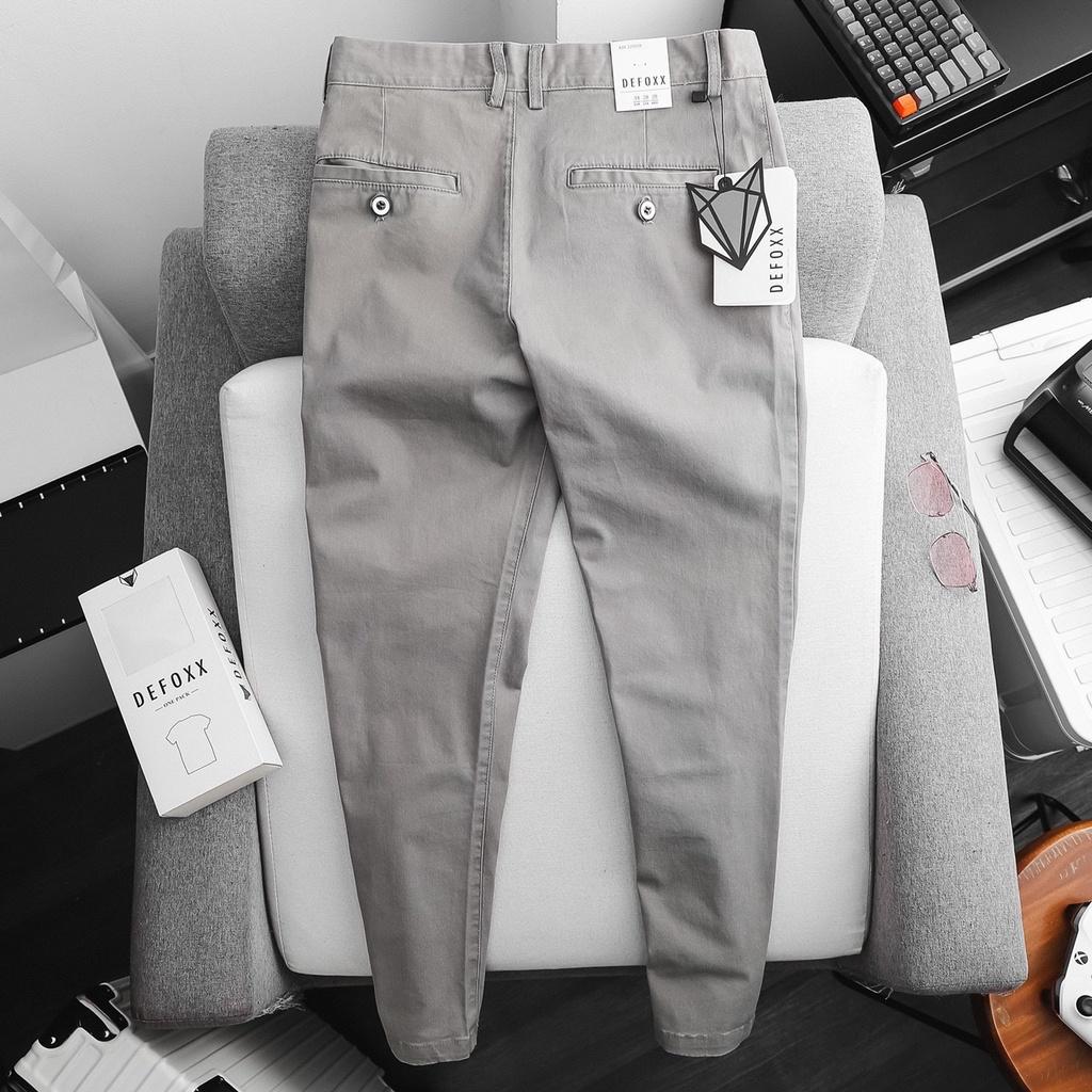 Quần kaki nam DF basic ( 2 màu ĐEN / XÁM ) form suông vải mềm đẹp thoải mái | LASTORE MENSWEAR