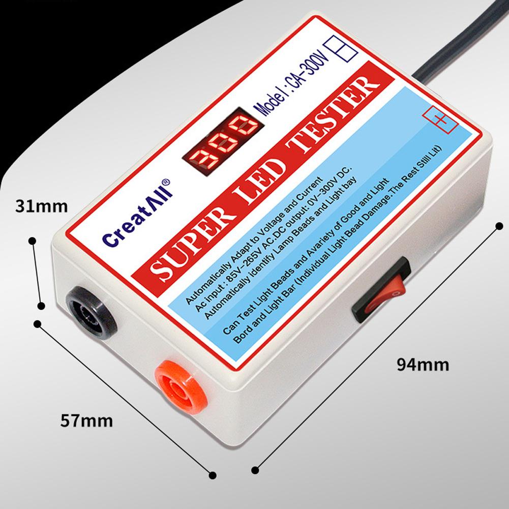 CA-300V Đèn LED di động Hạt đèn Thanh ánh sáng Máy kiểm tra đèn nền TV Dải đèn LED Bảng mạch đèn Công cụ kiểm tra điện dung Kiểm tra điện áp điốt có công tắc