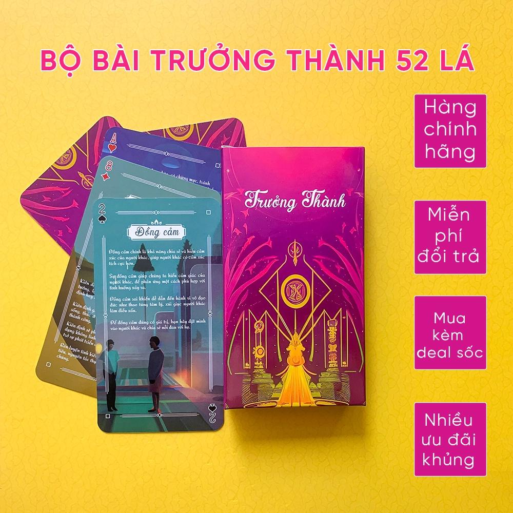 Bộ bài Trưởng Thành 52 lá - Thông điệp thấu hiểu chính mình: Rèn luyện nhân cách chữa lành bánh xe cuộc đời bạn