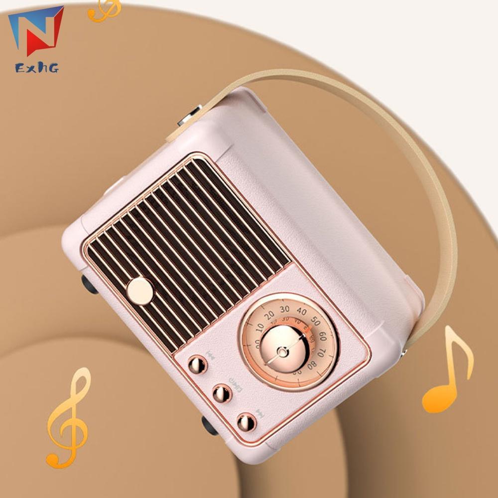 Loa Bluetooth Không Dây Thông Minh Bằng ABS Đa Năng Hỗ Trợ Thẻ TF Phong Cách Retro